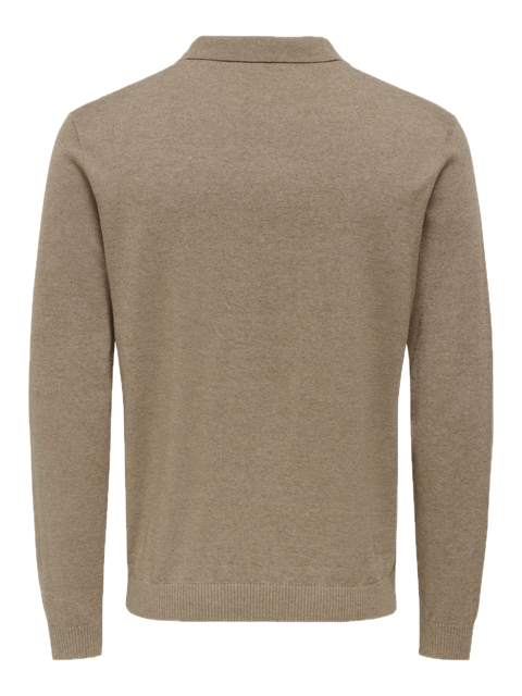 Loui Reg 12 LS Mel Polo Knit