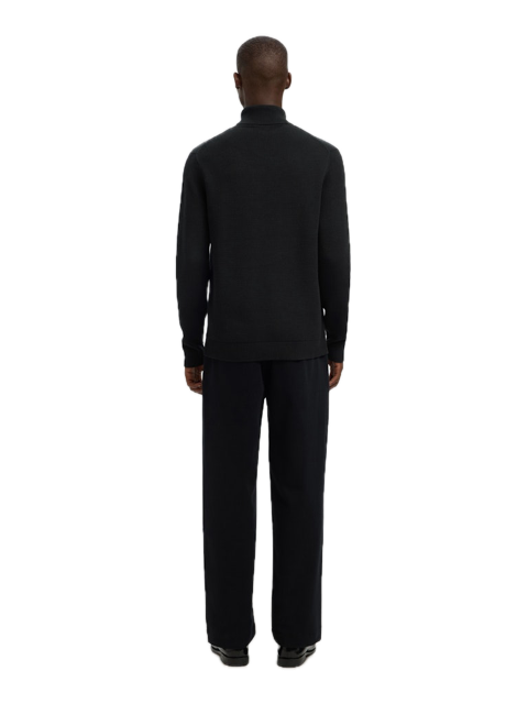 Dane LS Knit Structure Roll Neck