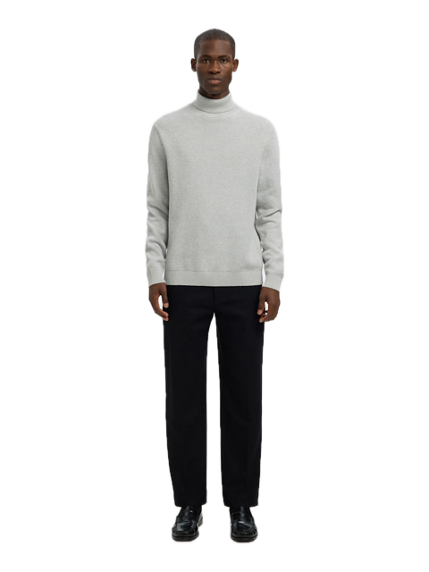 Dane LS Knit Structure Roll Neck