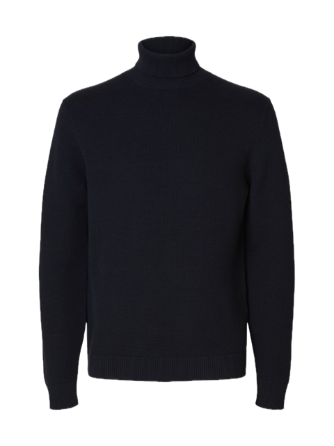 Dane LS Knit Structure Roll Neck