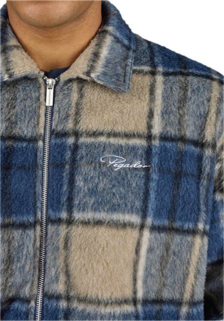 Teros Furry Flannel Overshirt Checked