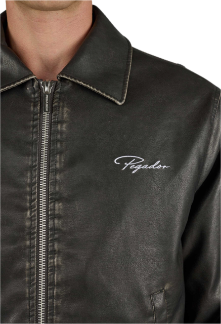 Colton Vintage Faux Leather Bomberjacket