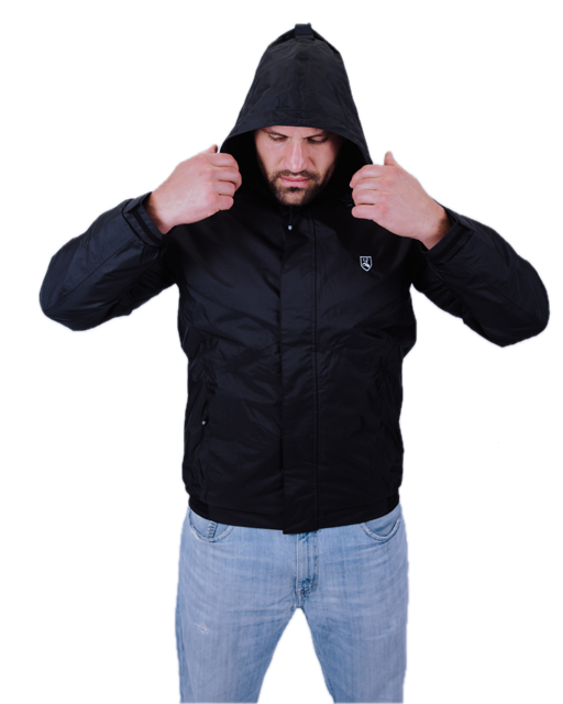 Jacke "Metropolis" Fleece gefüttert schwarz