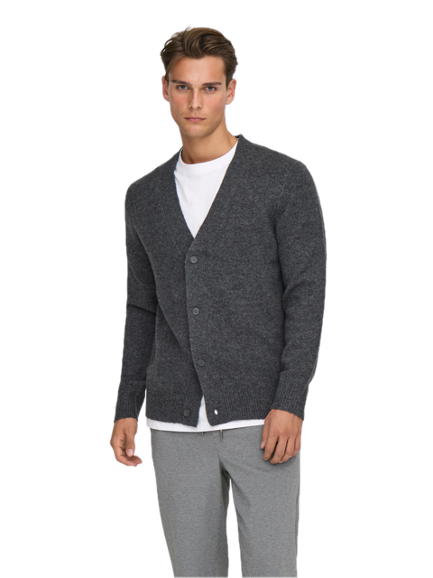 Ray Reg LS Cardigan Knit