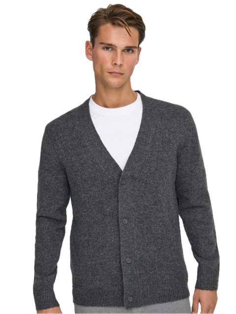 Ray Reg LS Cardigan Knit