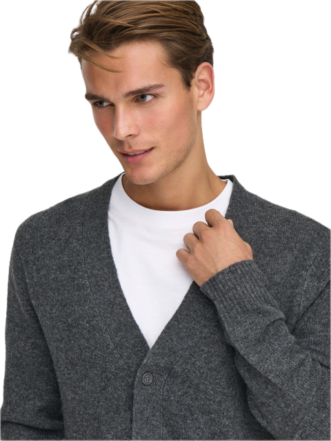Ray Reg LS Cardigan Knit