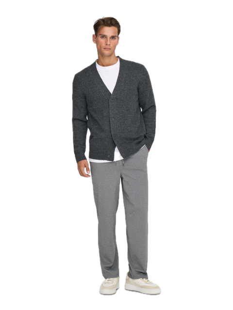 Ray Reg LS Cardigan Knit