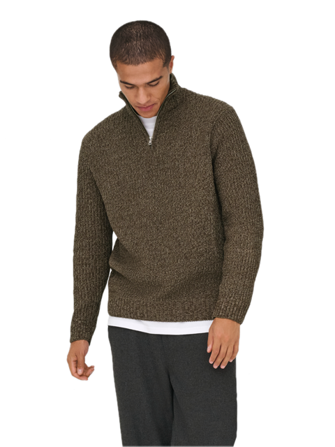Join Reg LS High Neck Knit Camp