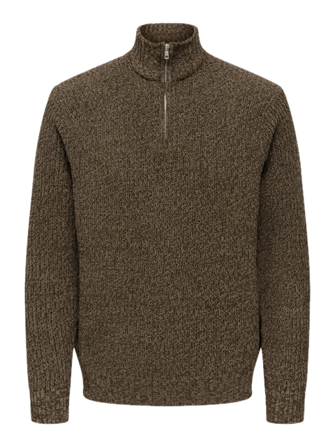 Join Reg LS High Neck Knit Camp