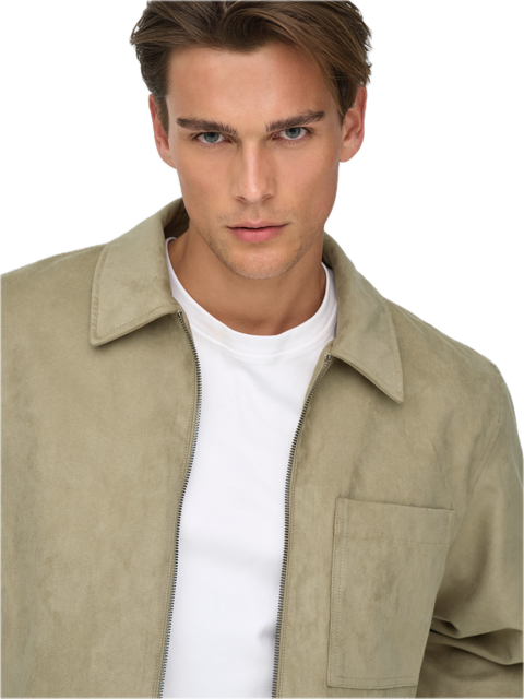 Rick Faux Suede Jacket