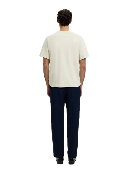Taj Mid WGT Peach SS O Neck