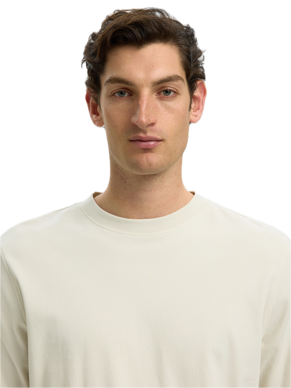 Taj Mid WGT Peach SS O Neck