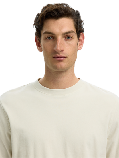 Taj Mid WGT Peach SS O Neck