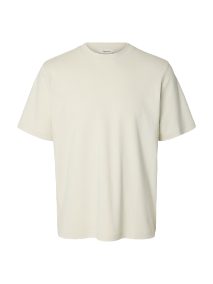 Taj Mid WGT Peach SS O Neck