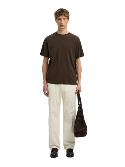 Taj Mid WGT Peach SS O Neck