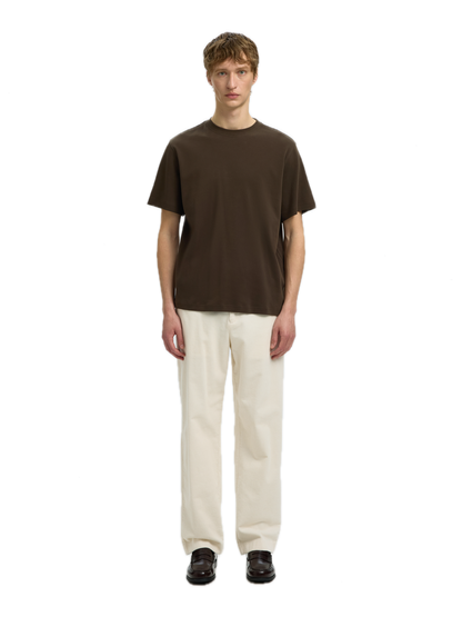 Taj Mid WGT Peach SS O Neck