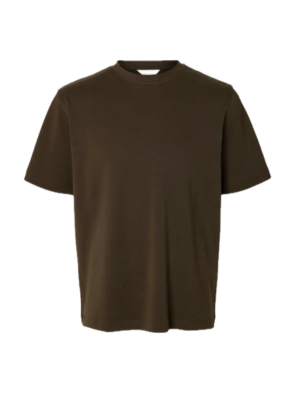 Taj Mid WGT Peach SS O Neck