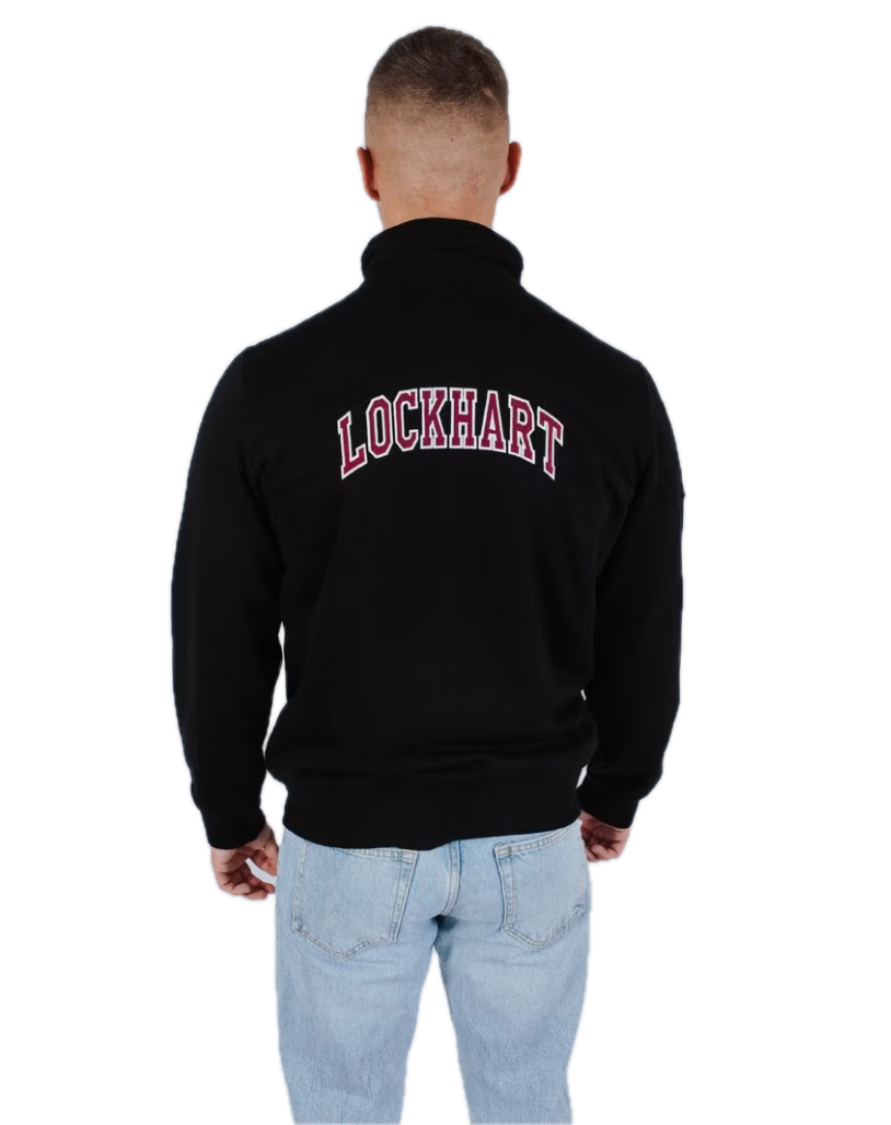 Full Zip Sweat Jacke "Bent" schwarz