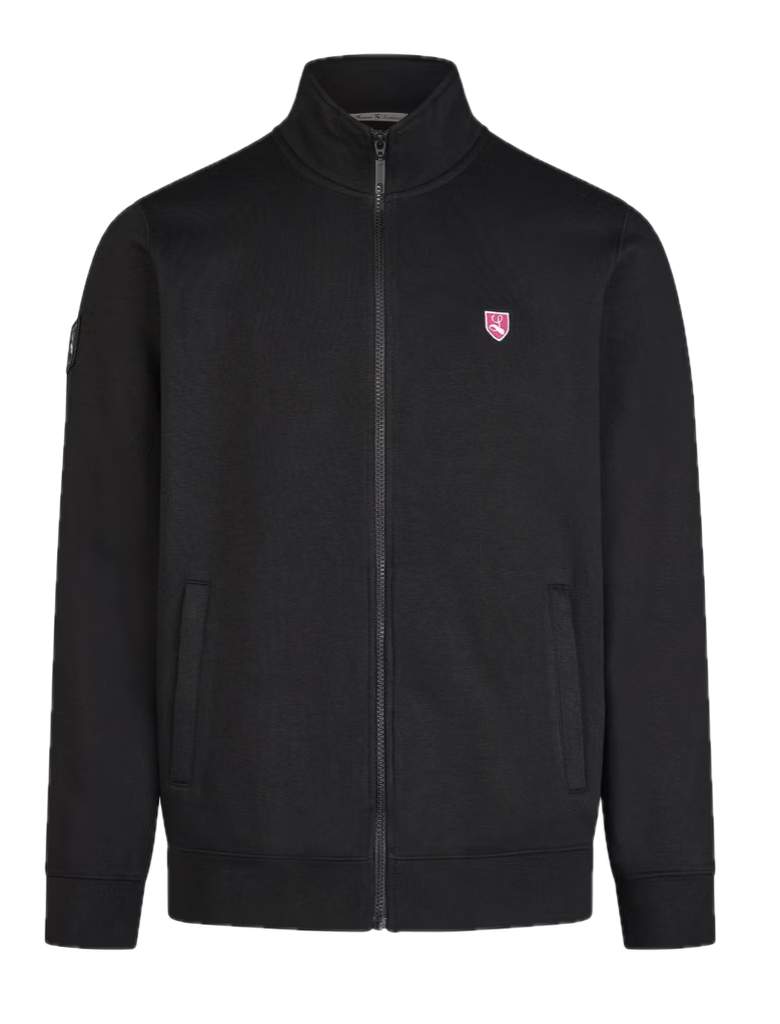 Full Zip Sweat Jacke "Bent" schwarz