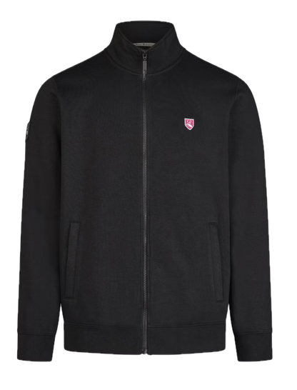 Full Zip Sweat Jacke "Bent" schwarz