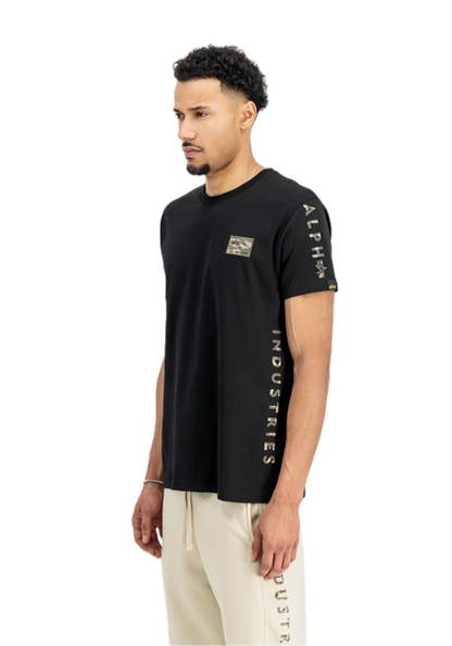 T-shirt à manches camouflage