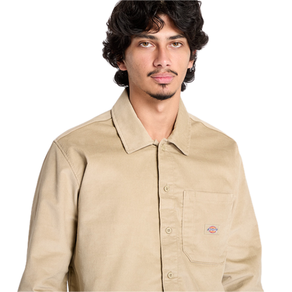 Chemise en velours côtelé à manches longues