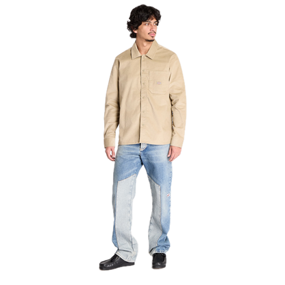 Chemise en velours côtelé à manches longues