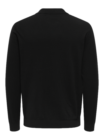 Loui Reg 12 LS Mel Polo Knit