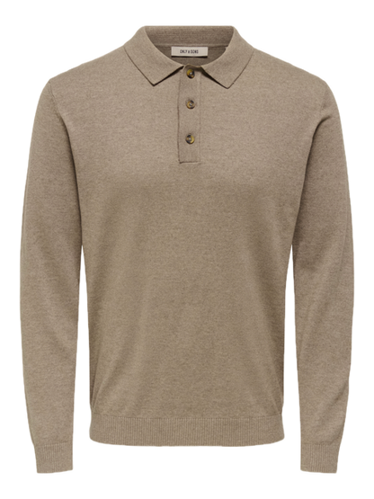 Loui Reg 12 LS Mel Polo Knit