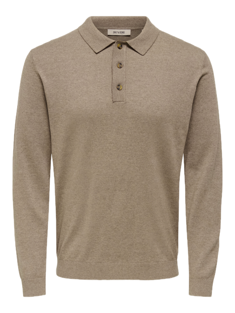 Loui Reg 12 LS Mel Polo Knit