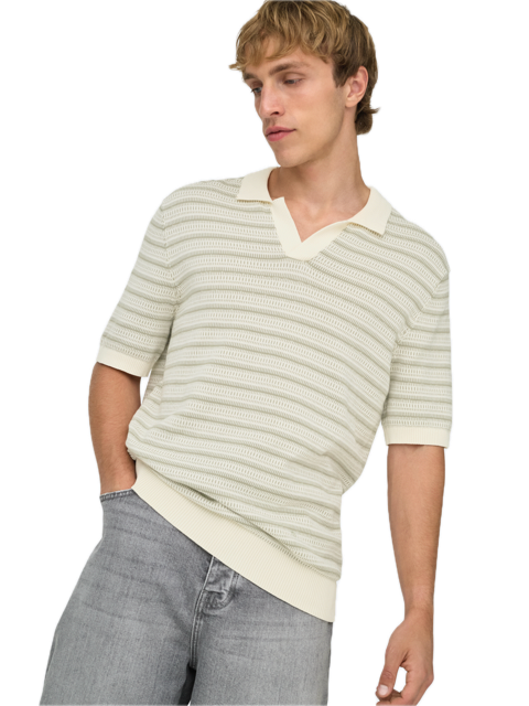 Tilo Life Reg SS Split Neck Knit