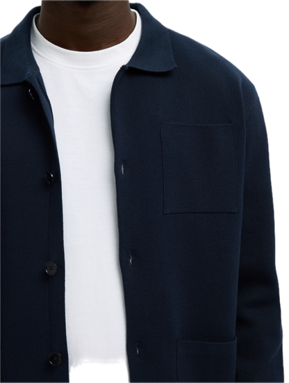 Mike Light Relaxed Polo Cardigan