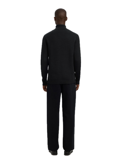 Dane LS Knit Structure Roll Neck