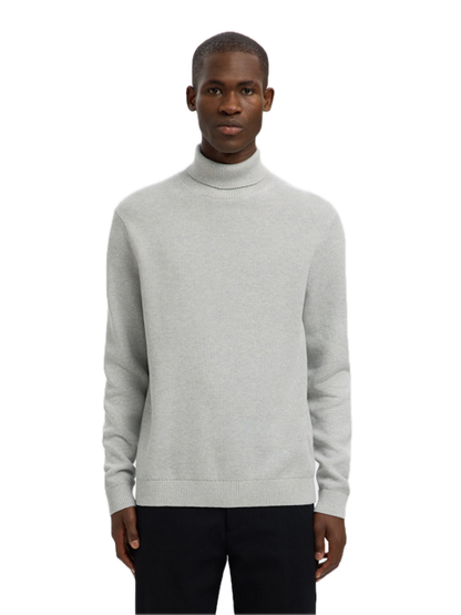 Dane LS Knit Structure Roll Neck