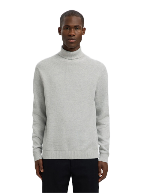 Dane LS Knit Structure Roll Neck