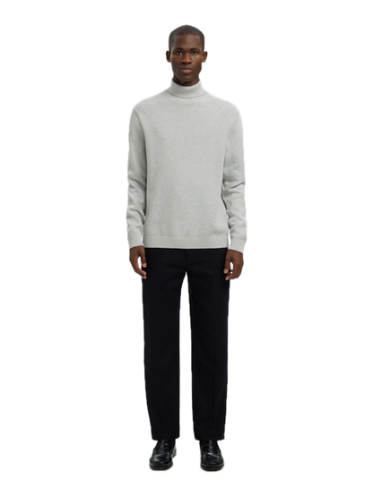 Dane LS Knit Structure Roll Neck