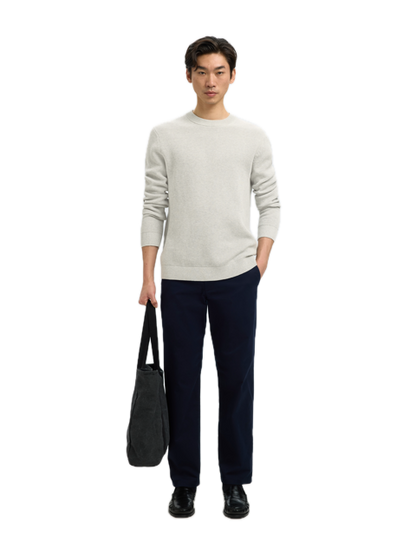 Dane LS Knit Structure Crew