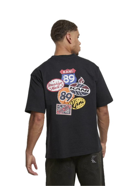 Retro Patch Print T-Shirt