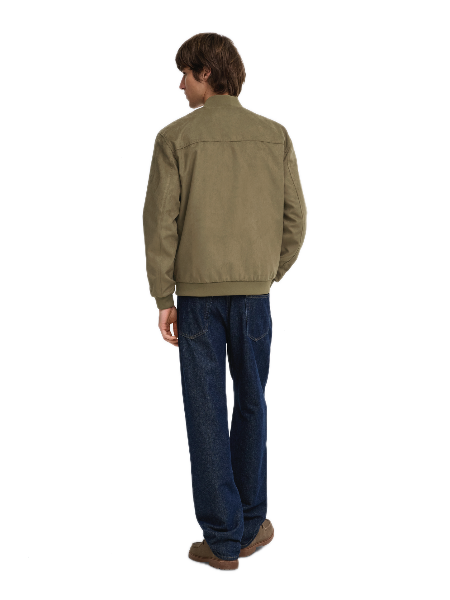 Lucas Fake Suede Bomber