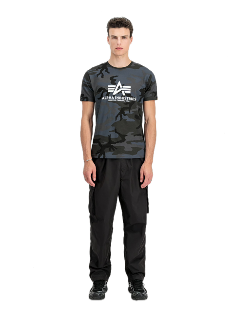 T-shirt camouflage imprimé au dos