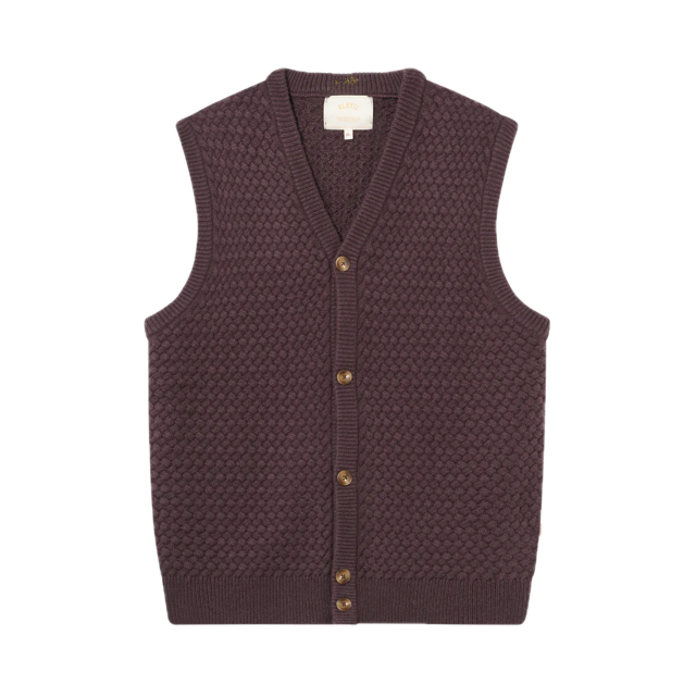 Blkvis Script Cable Knit Vest