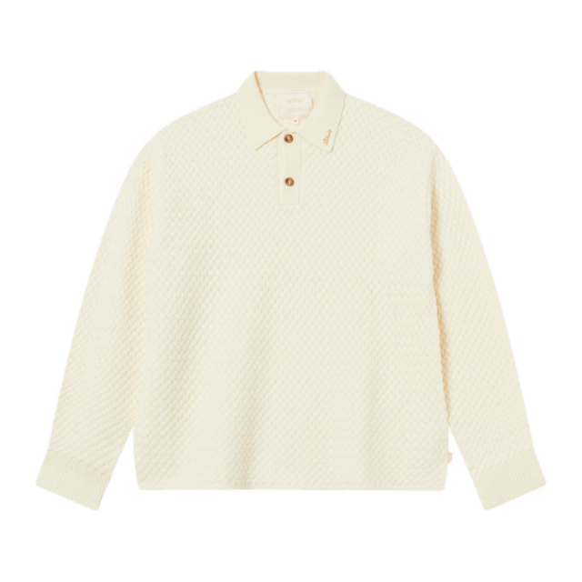 Blkvis Script Cable Knit Polo