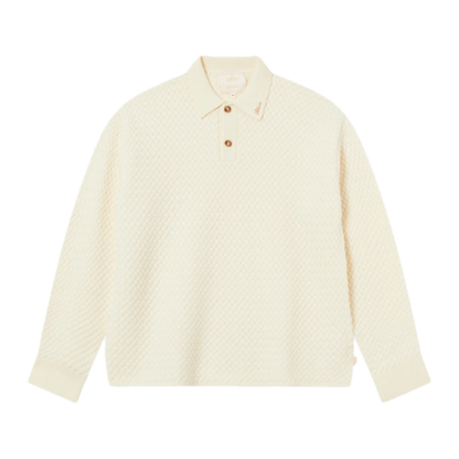 Blkvis Script Cable Knit Polo
