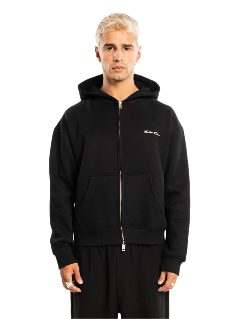 Basic Box Fit Zip Hoodie