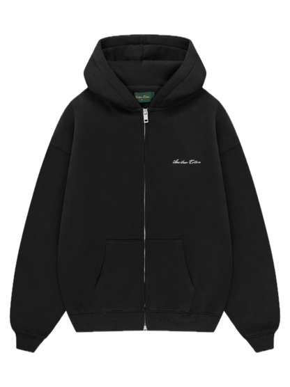 Basic Box Fit Zip Hoodie