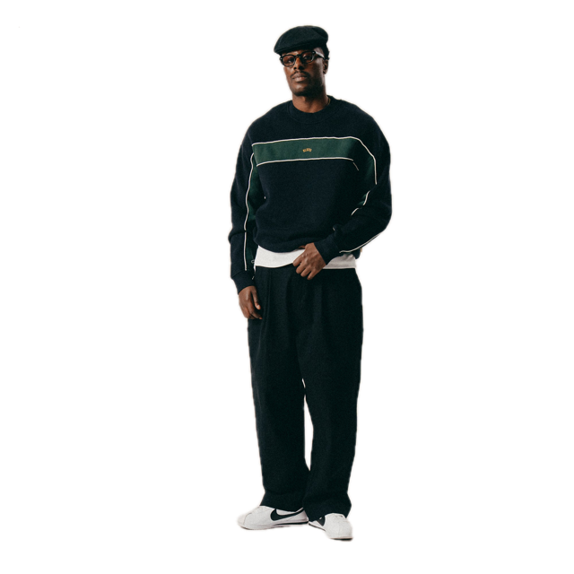 Blkvis Script Colorblock Sweater