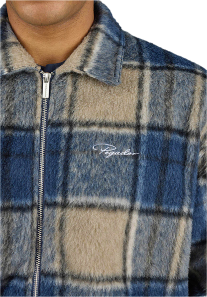 Teros Furry Flannel Overshirt Checked