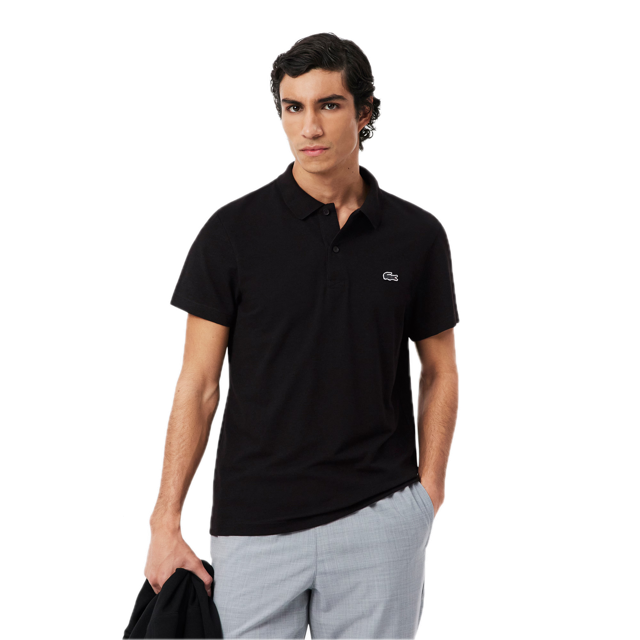 Ribbed Collar Polo