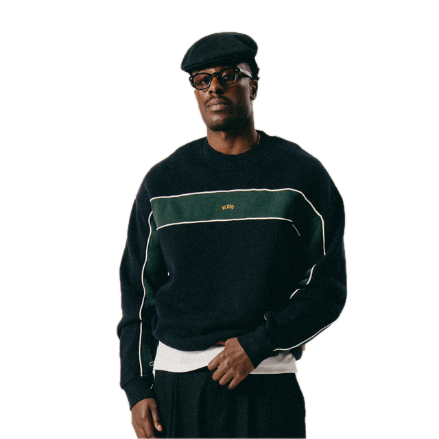 Blkvis Script Colorblock Sweater