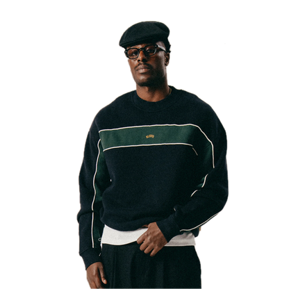 Blkvis Script Colorblock Sweater